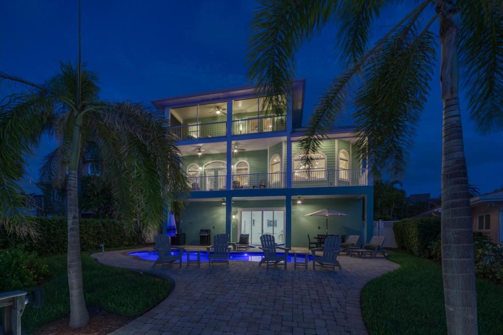 Waterfront Luxury W/ Heated Salt Pool & Golf Cart Villa Clearwater Beach Exterior photo