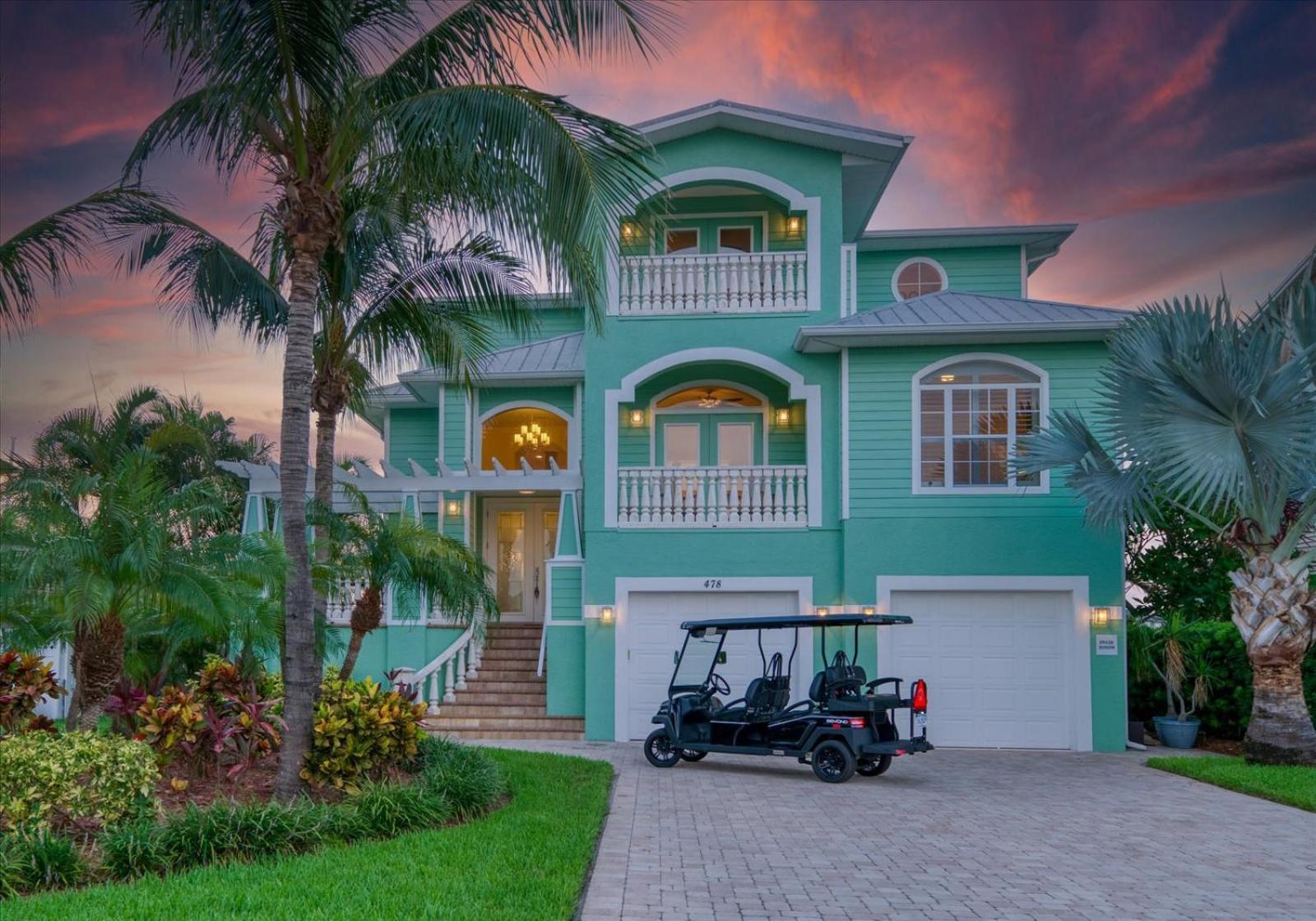 Waterfront Luxury W/ Heated Salt Pool & Golf Cart Villa Clearwater Beach Exterior photo