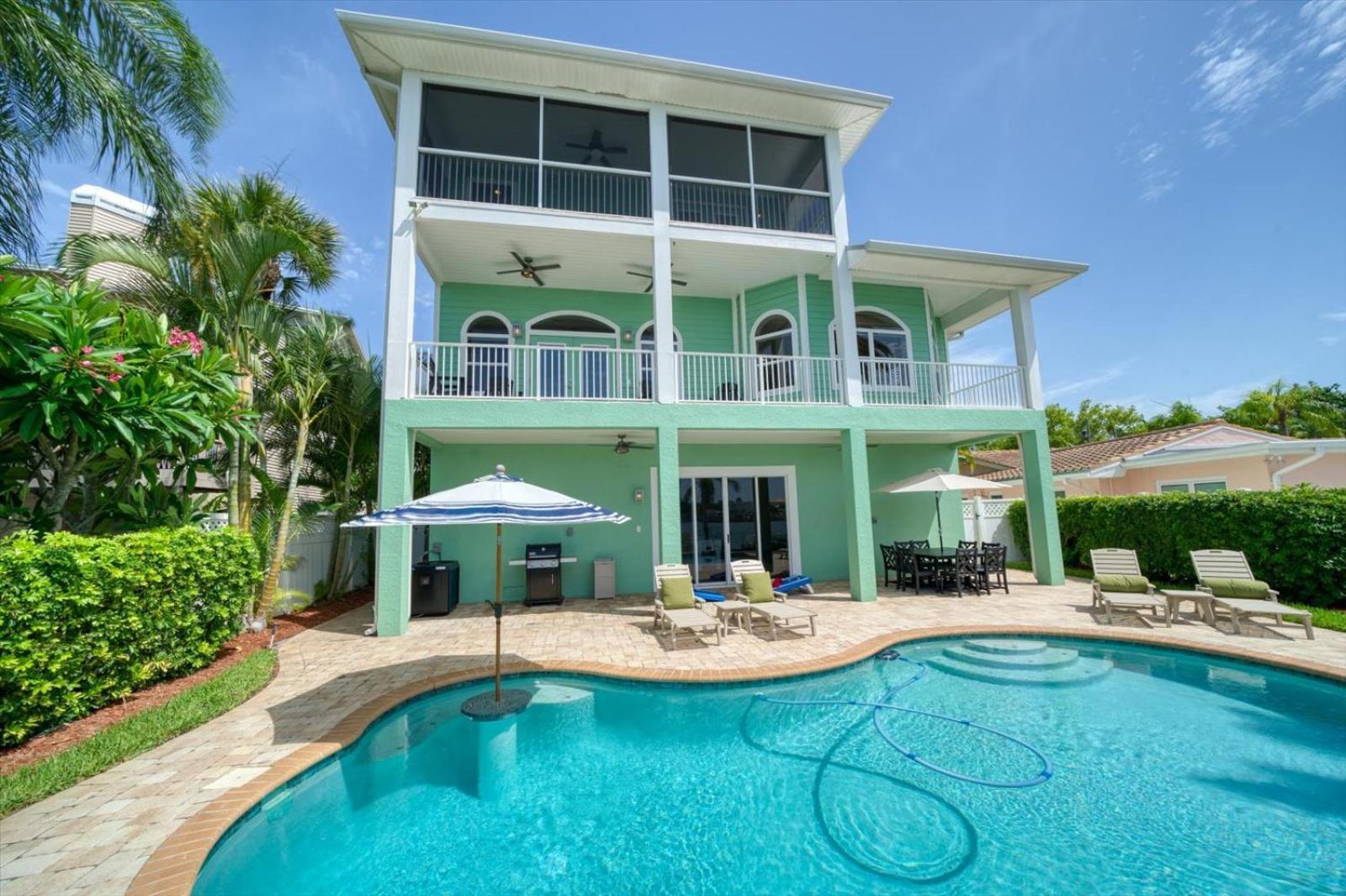 Waterfront Luxury W/ Heated Salt Pool & Golf Cart Villa Clearwater Beach Exterior photo