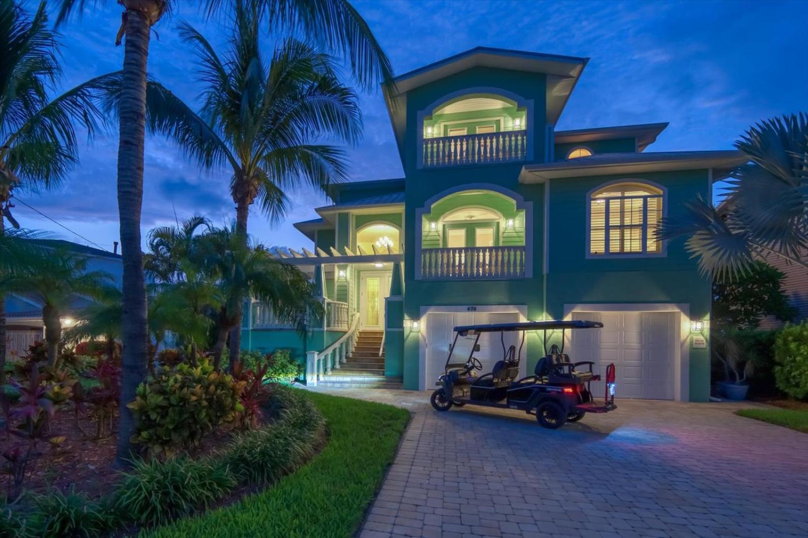 Waterfront Luxury W/ Heated Salt Pool & Golf Cart Villa Clearwater Beach Exterior photo