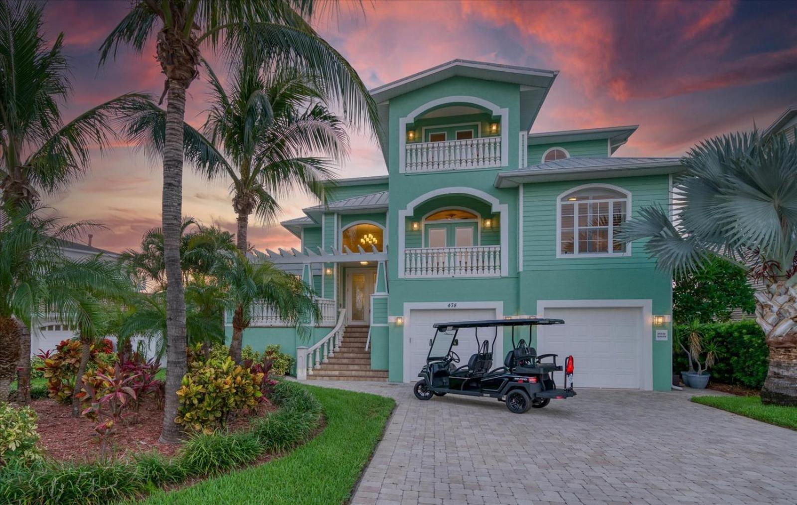 Waterfront Luxury W/ Heated Salt Pool & Golf Cart Villa Clearwater Beach Exterior photo